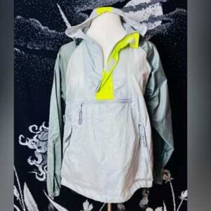 VTG Old Navy jacket Gray and Neon Yellow Windbreaker